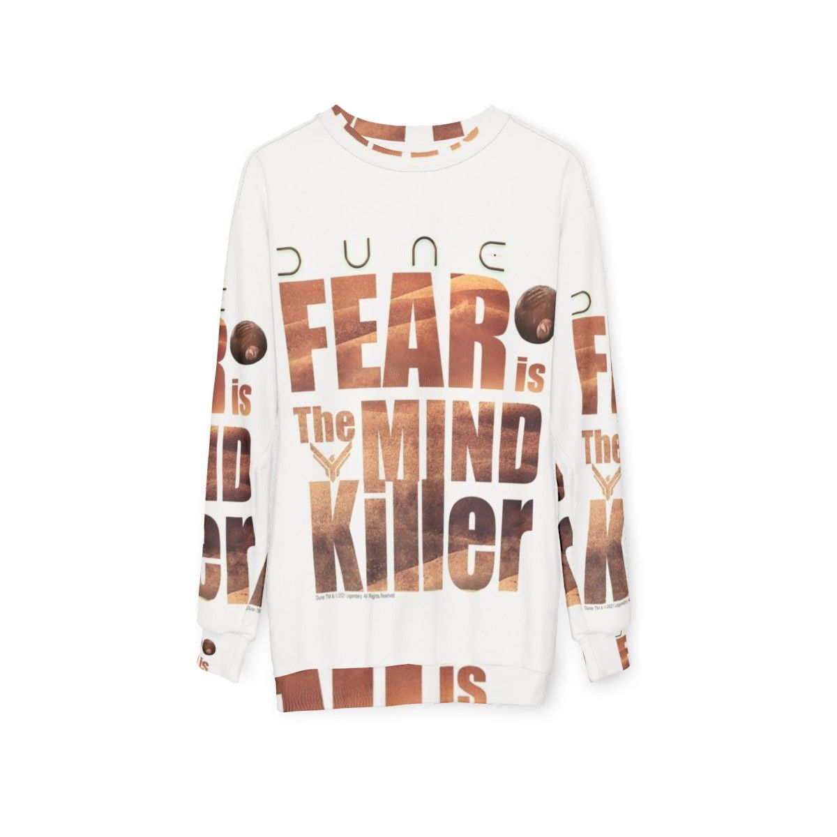 Dune 2020 "Fear Is The Mind Killer" Sci-Fi Sweatshirt - hanging