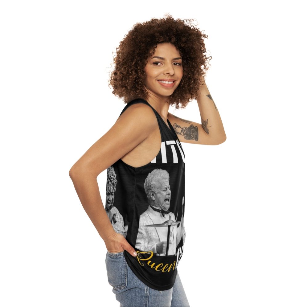 Celia Cruz and Tito Puente Unisex Tank Top - women side