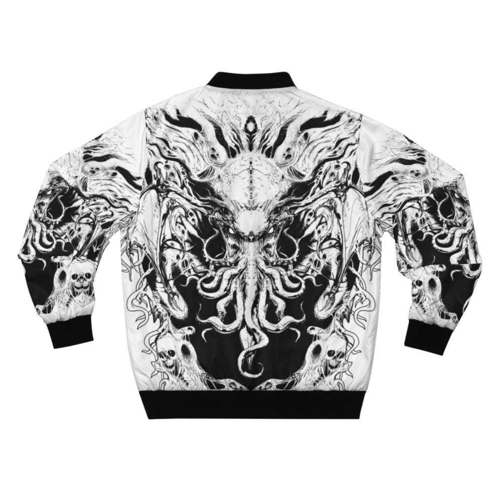 Cthulhu-inspired horror bomber jacket - Back