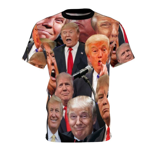 Patriotic Donald Trump Collage Graphic T-shirt