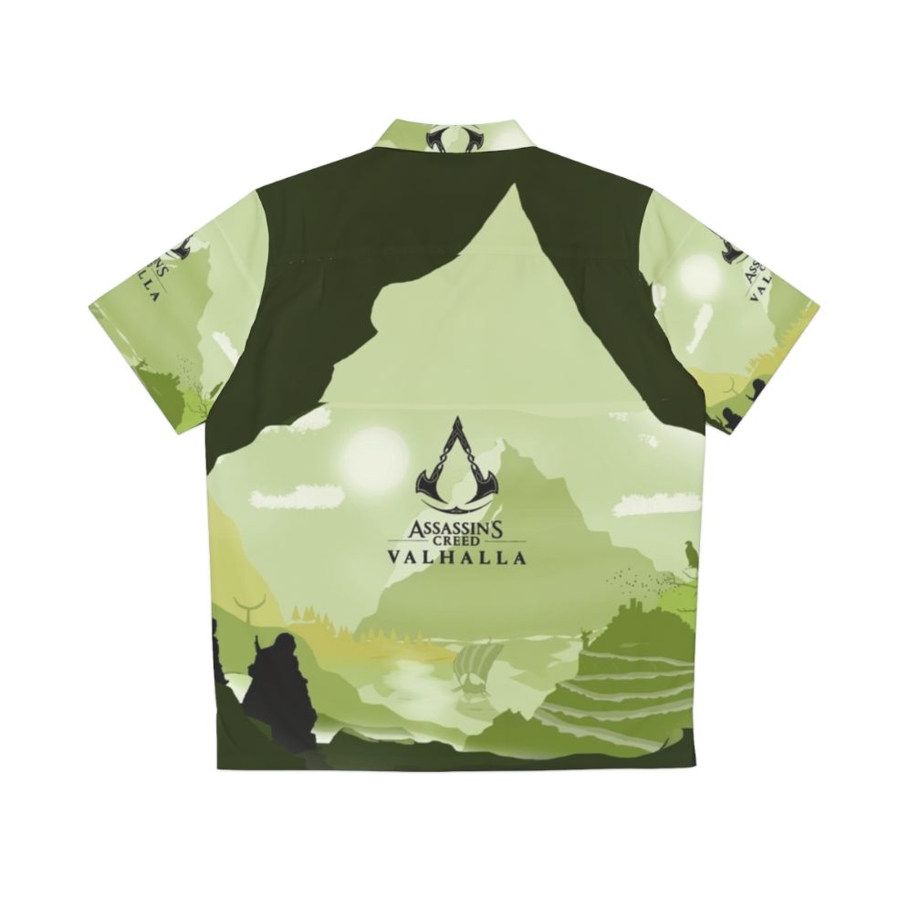 Assassins Creed Valhalla Viking Landscape Hawaiian Shirt - Back