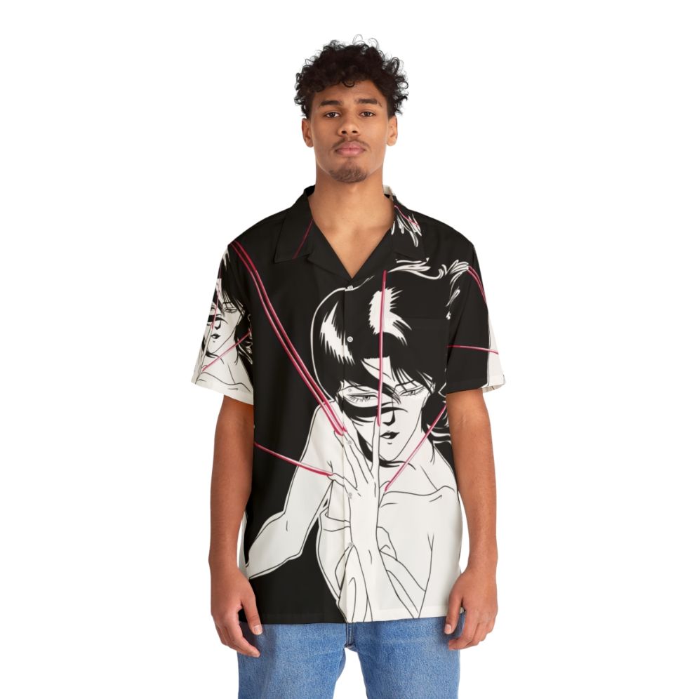 Wicked City Inspired Hawaiian Shirt with Cyberpunk Flair - People Front