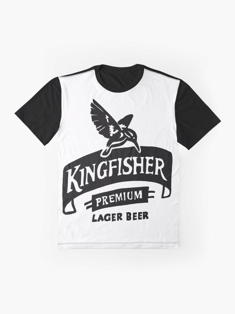 Kingfisher Premium Lager Pop Art Graphic T-Shirt - Flat lay