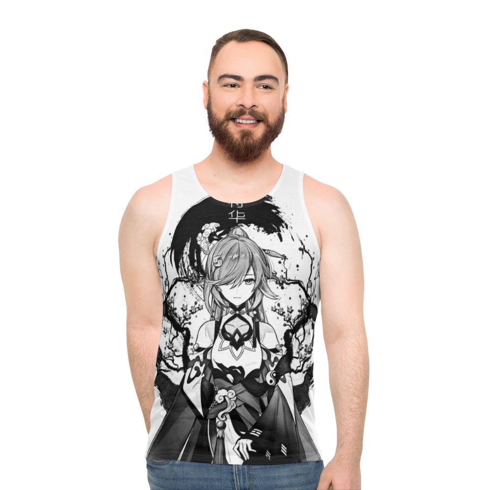 Unisex fantasy ink splatter tank top - men