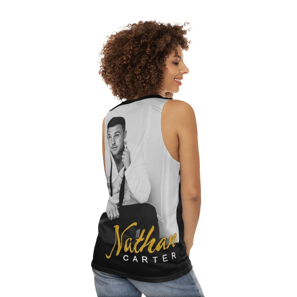 Nathan Carter Handsome Unisex Tank Top - women back