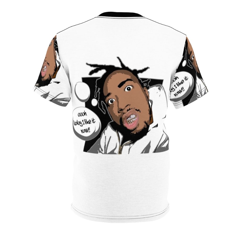 Ol' Dirty Bastard Inspired T-Shirt with Wu-Tang Clan Graphics - Back