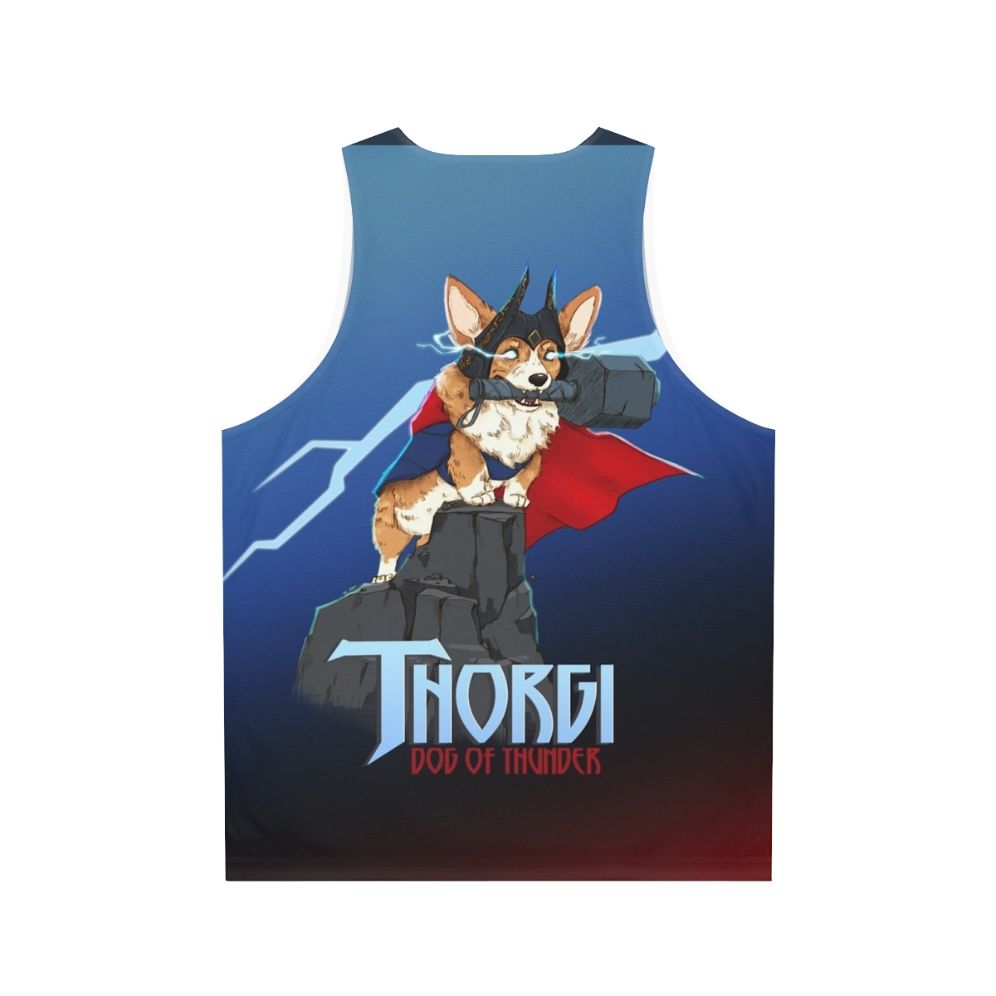 Thorgi Dog Of Thunder Unisex Tank Top - Back