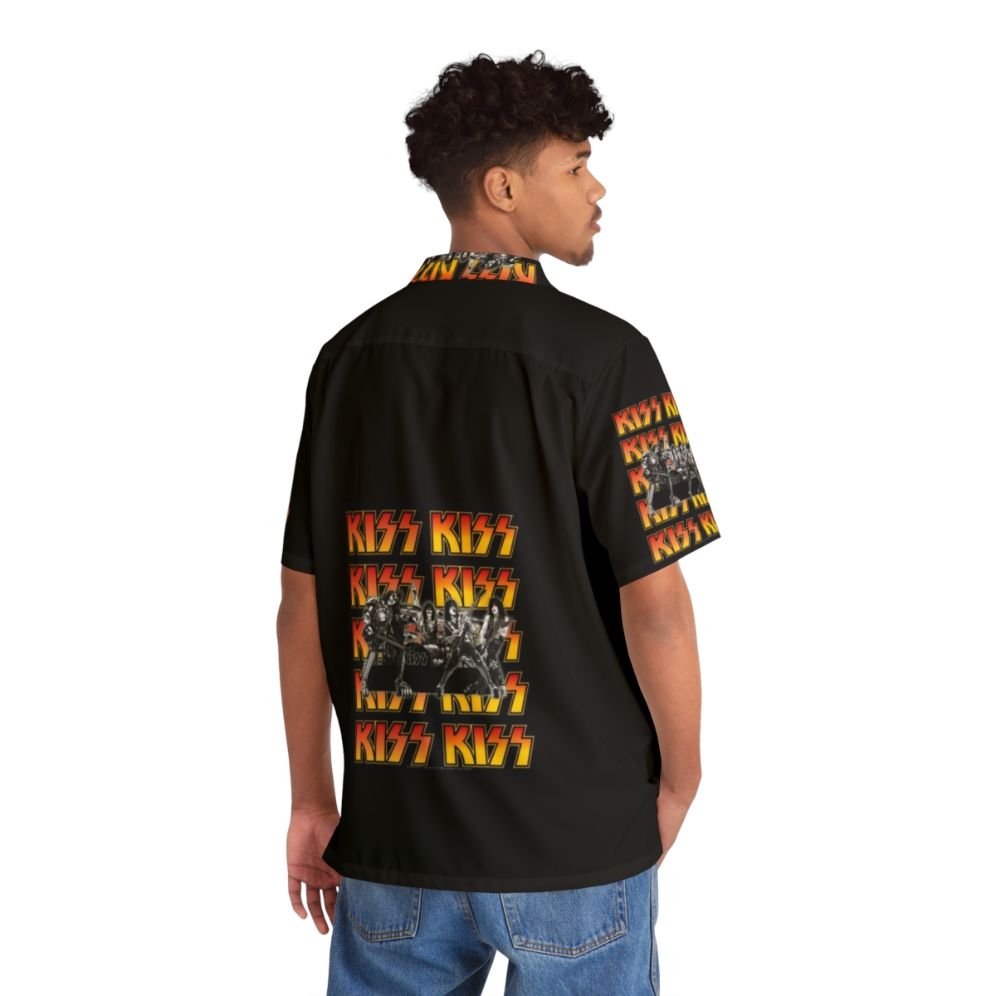 KISS band themed Hawaiian shirt - People Back