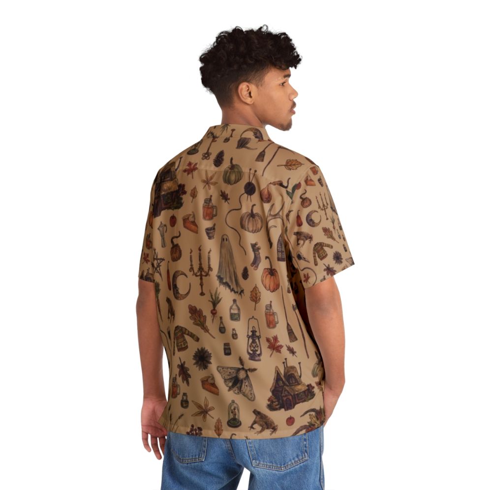 Rustic brown cozy crone hawaiian shirt - People Back