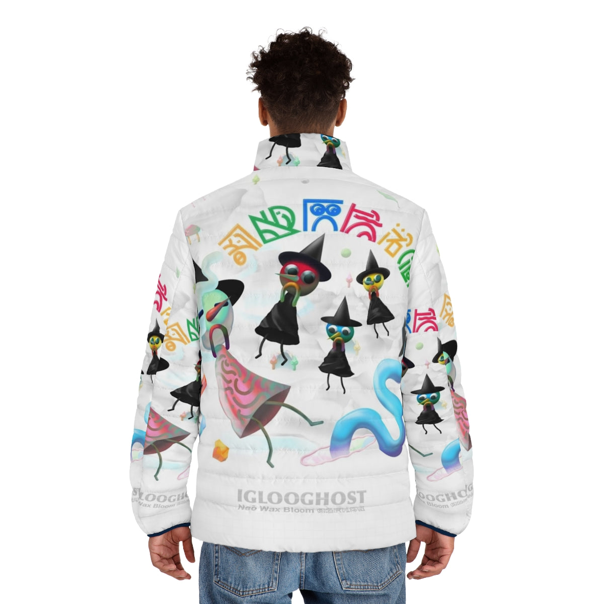 Iglooghost Neo Wax Bloom Puffer Jacket - Cozy and Stylish Winter Outerwear - men back