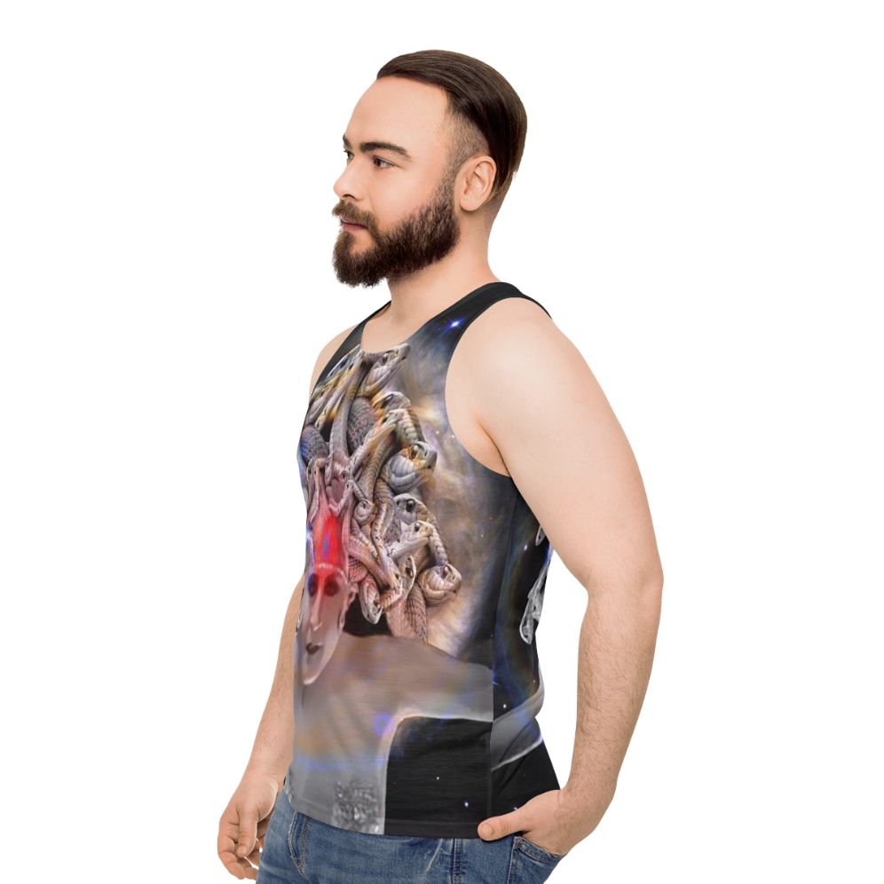 Medusa Unisex Fantasy Tank Top - men side