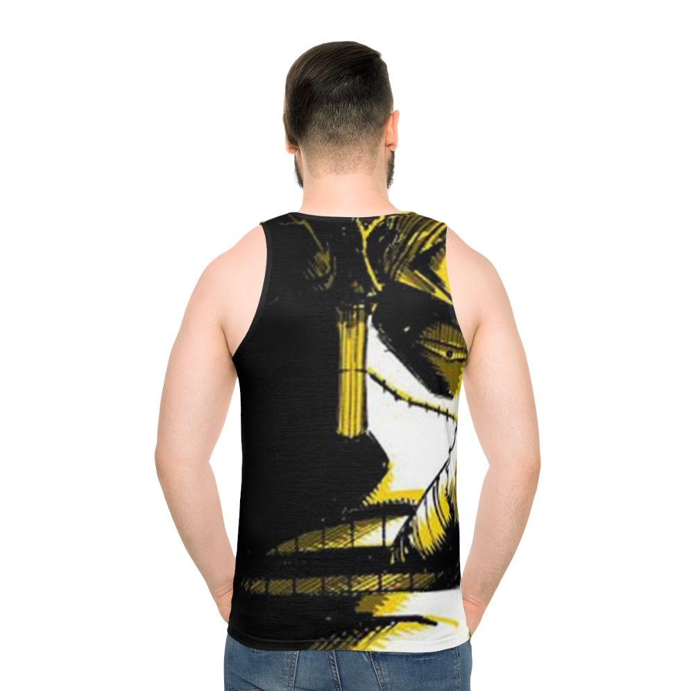 One Piece Crocodile Inspired Unisex Tank Top - men back