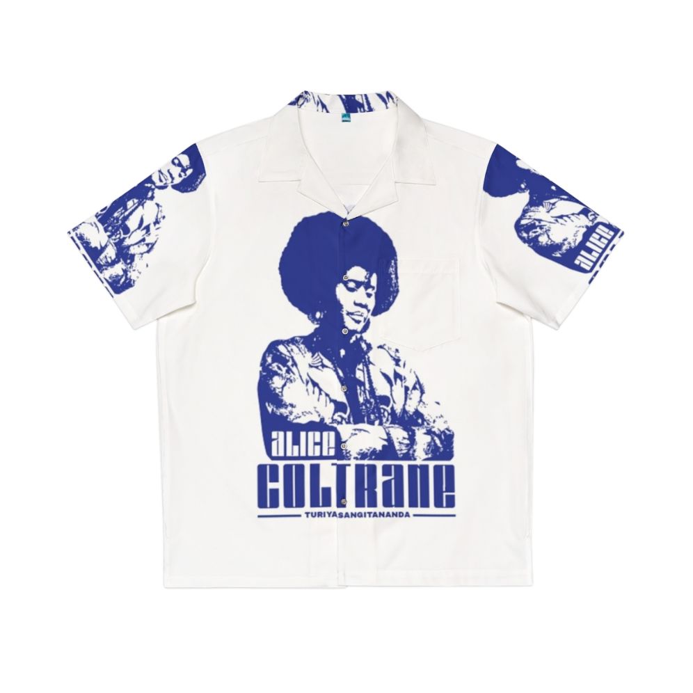 Alice Coltrane Hawaiian Shirt featuring cosmic and harp design