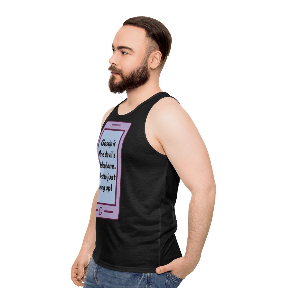 Schitt's Creek inspired fan art unisex tank top - men side