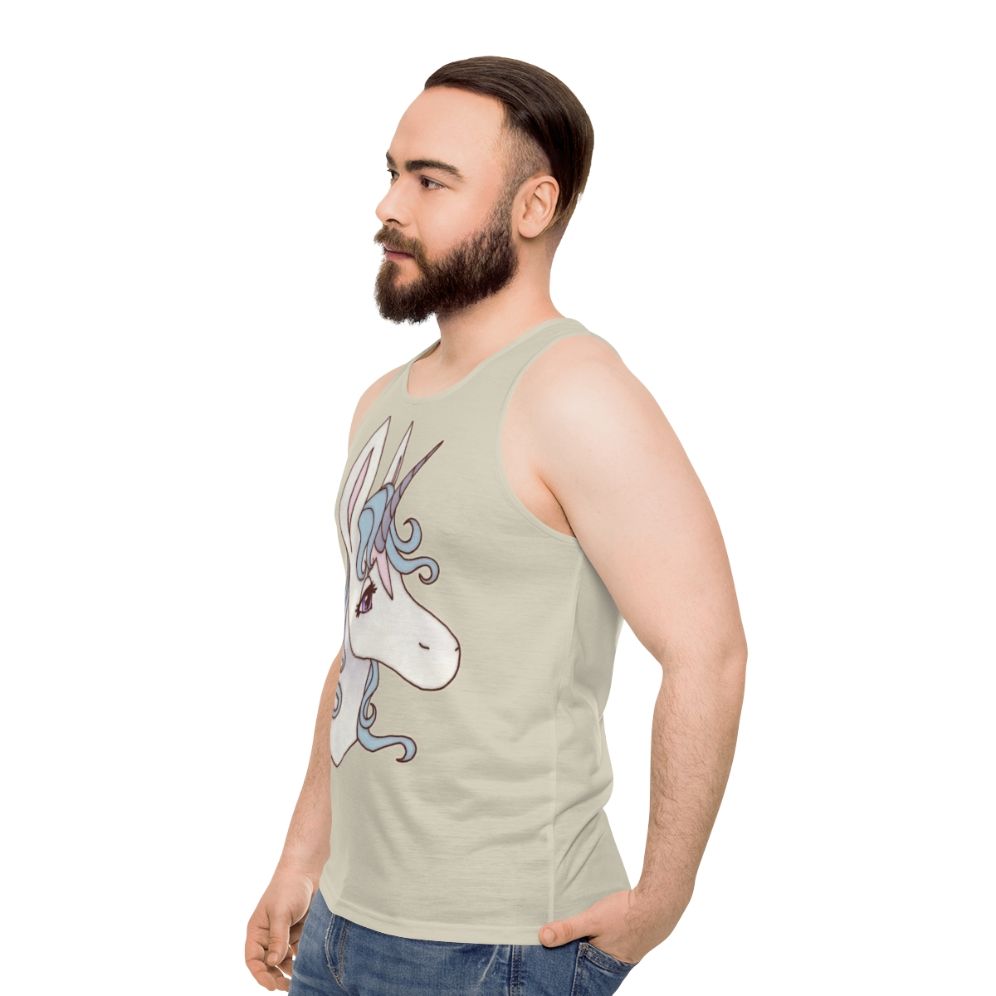 The Last Unicorn Unisex Graphic Tank Top featuring Lady Amalthea - men side