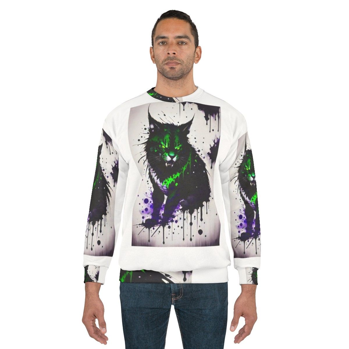 Mythical Monster Cat Sweatshirt - men