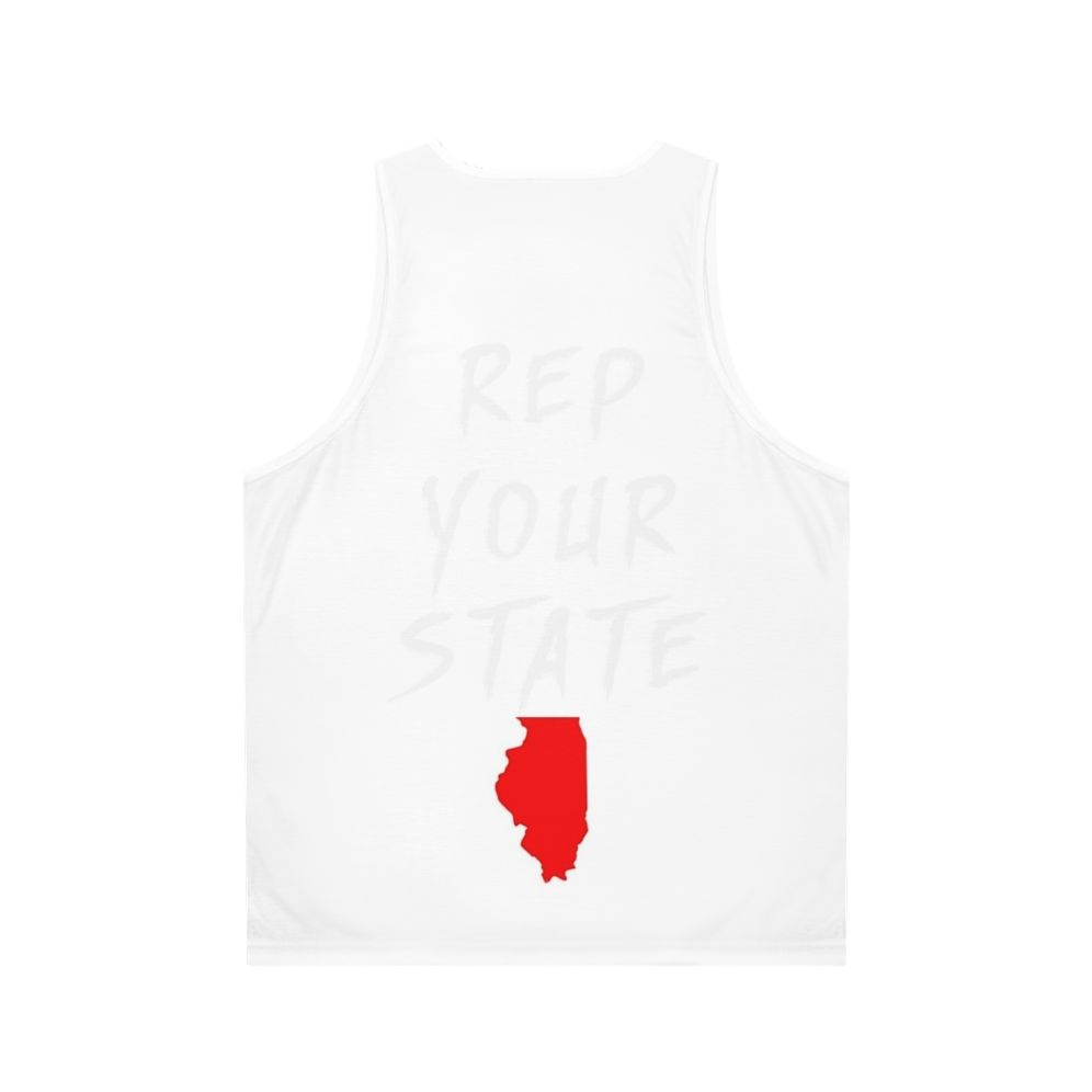 Illinois Unisex Tank Top - Back