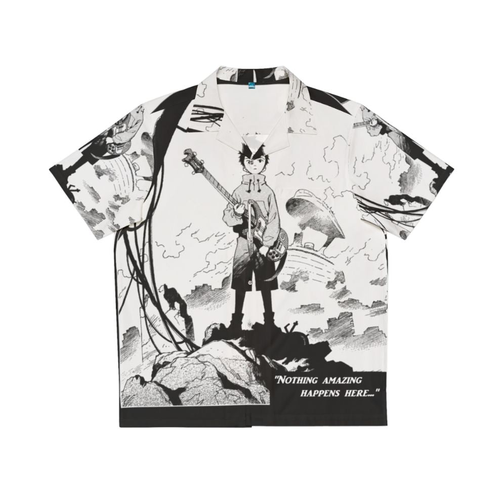 Fooly Cooly inspired Hawaiian shirt with graphic design for anime fans