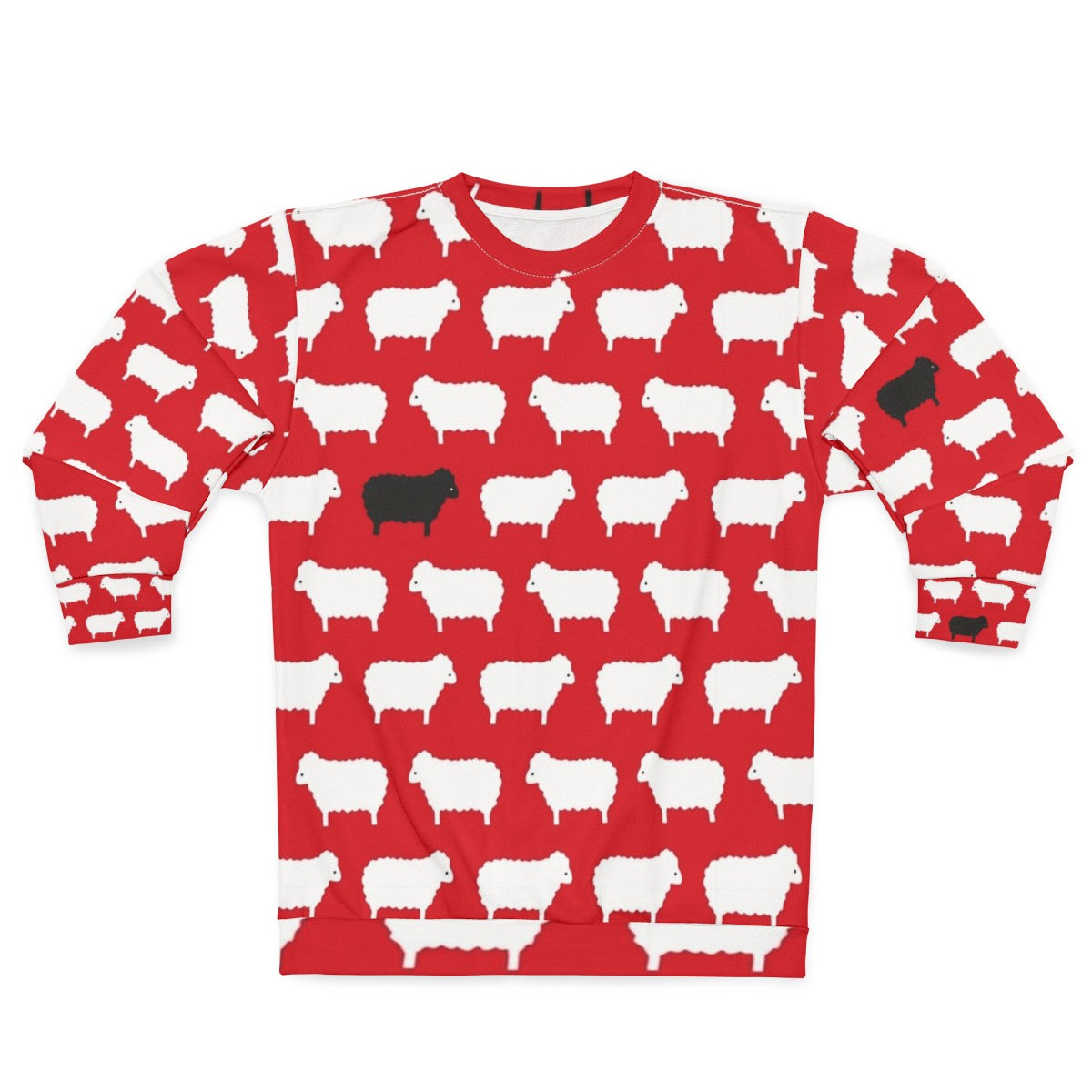 Black Sheep Pattern Sweatshirt