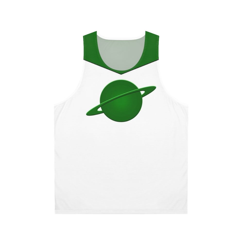 Eco-friendly green planet unisex tank top