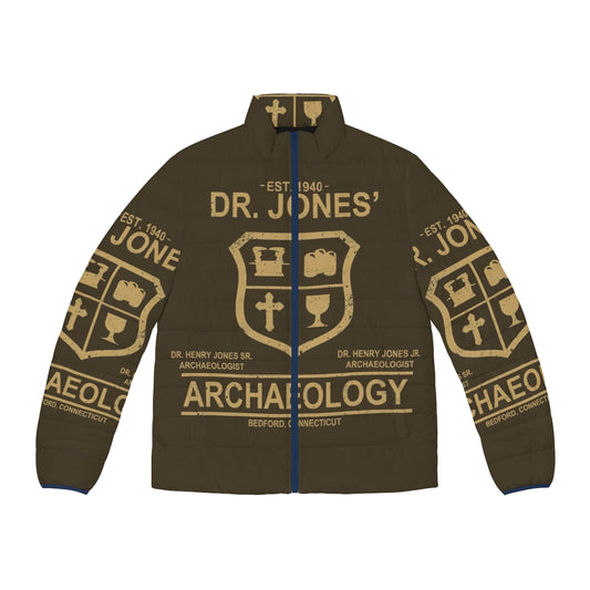 Dr Jones Archaeology Puffer Jacket - Iconic Indiana Jones-Inspired Outerwear