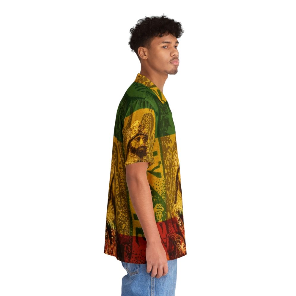 Haile Selassie Emperor of Ethiopia Rastafarian Hawaiian Shirt - People Pight