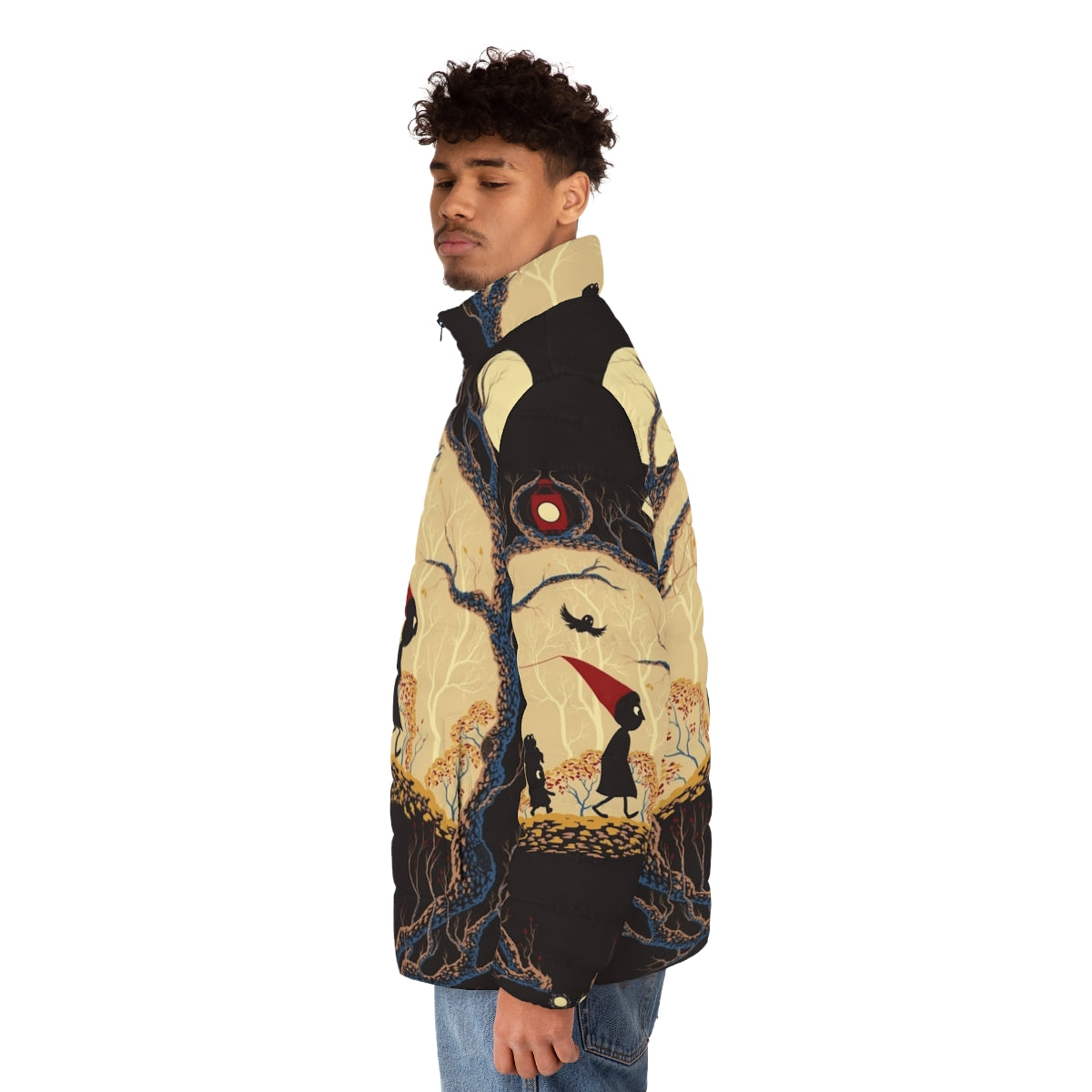 Over the Garden Wall inspired Journey Puffer Jacket - men side left