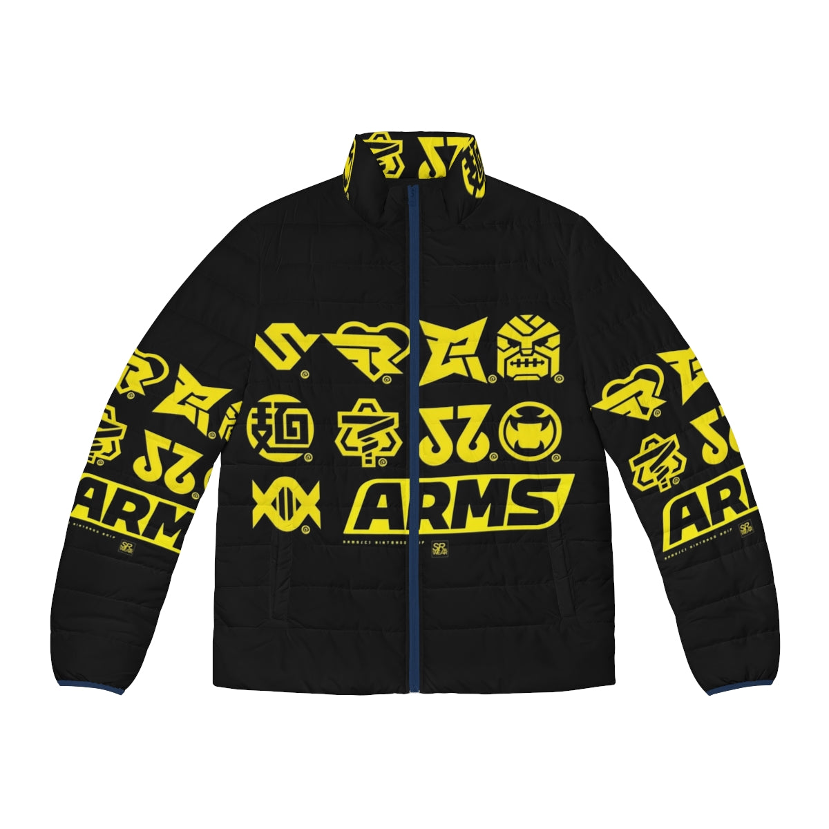 Arms Character Icons Puffer Jacket featuring Nintendo ARMS spring fighters