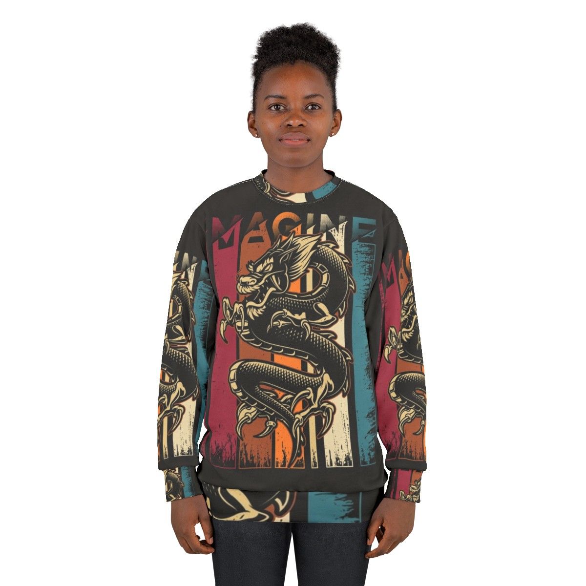 Imagine Dragons vintage cool art sweatshirt - women