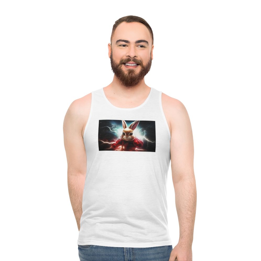 Superhero Rabbit Unisex Tank Top - men