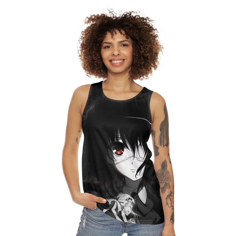 Unisex horror history mystery anime tank top - women