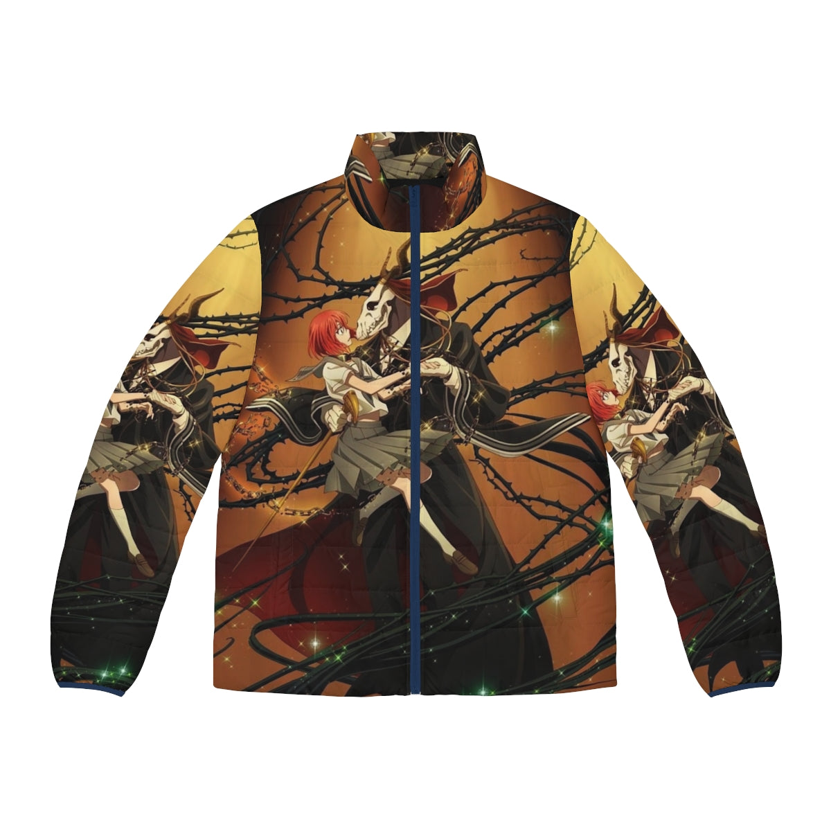 The Ancient Magus Bride Puffer Jacket with Chise Hatori and Elias Ainsworth design