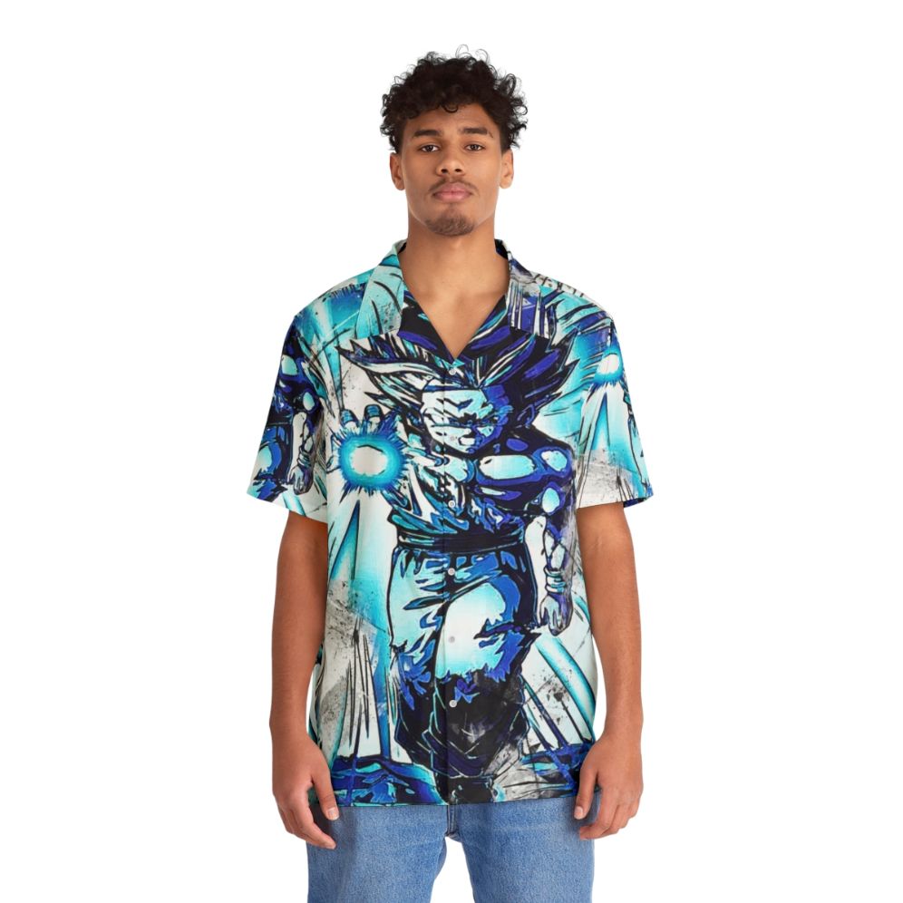 Anime-themed Hawaiian shirt with characters - Lifestyle