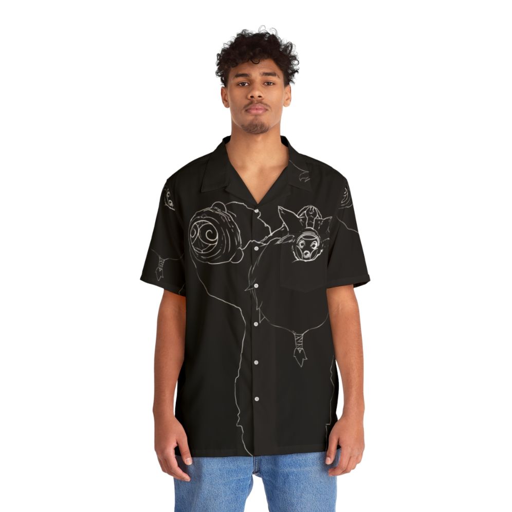 Bard The Wandering Caretaker Hawaiian Shirt - League of Legends Support Champion Silhouette - People Front