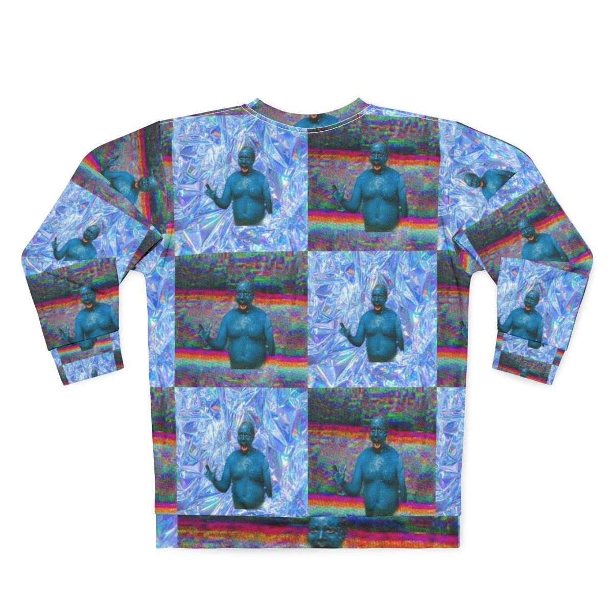 Marty Wolf 'Big Fat Liar' Vaporwave Sweatshirt - Back