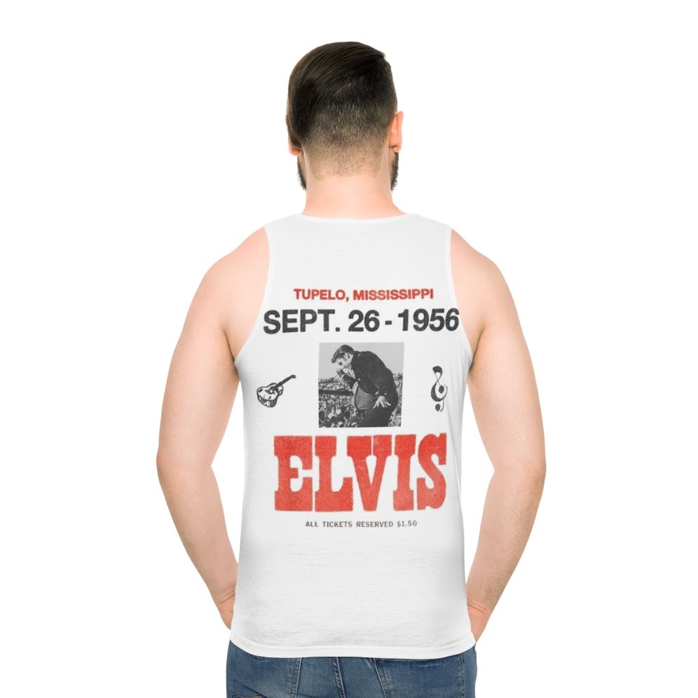 Vintage Mississippi Elvis Presley Unisex Concert Tank Top - men back