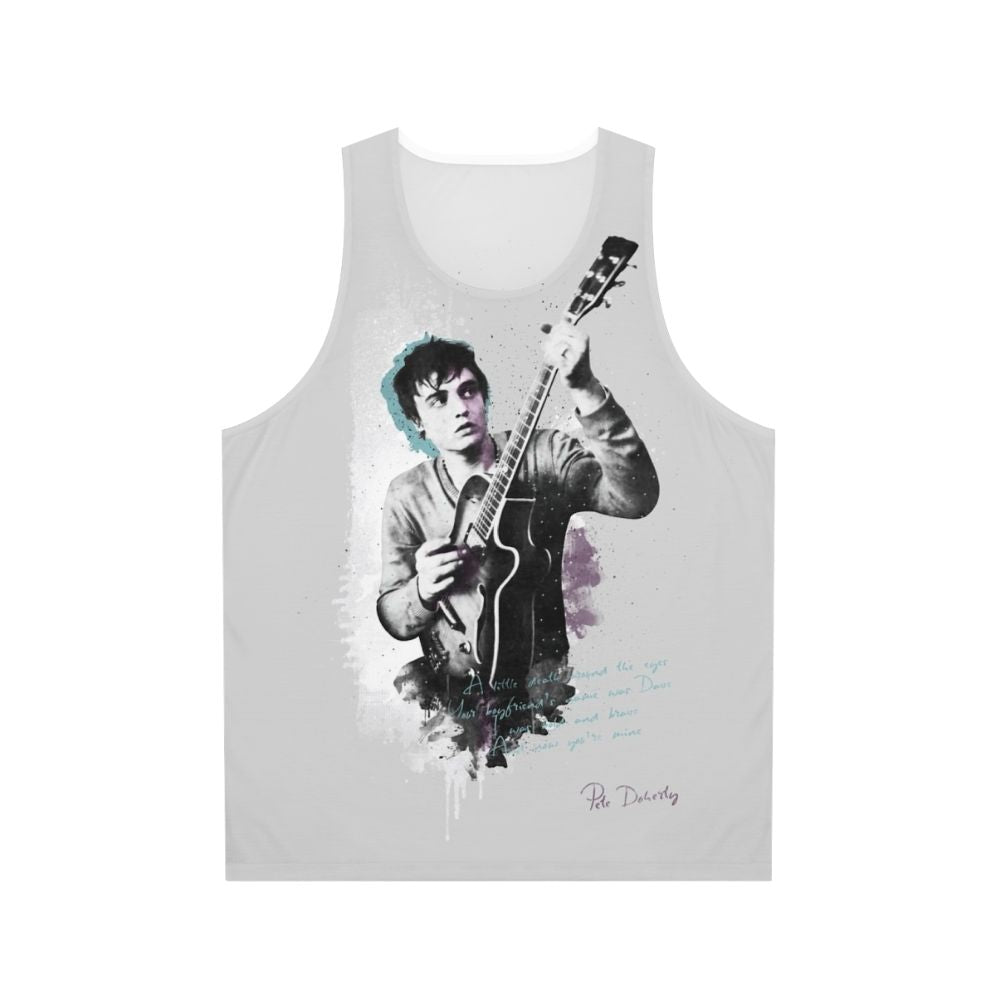 Pete Doherty Unisex Tank Top with Impressionist Art Portrait