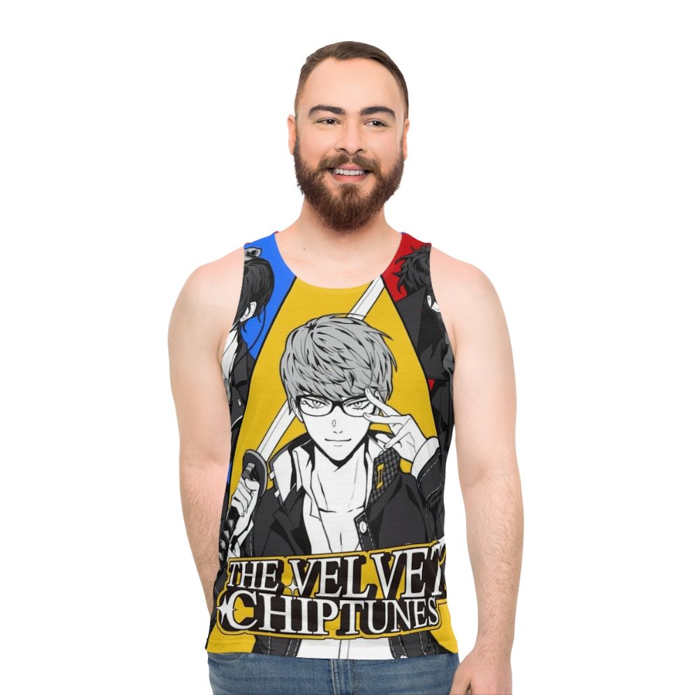 Vintage Velvet Chiptunes Unisex Tank Top - men