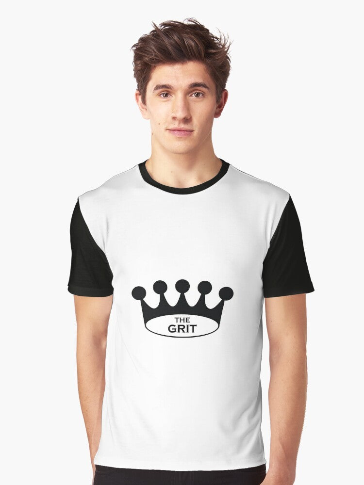 Classic Crown Graphic T-Shirt featuring The Grit restaurant logo from Athens, Georgia - Men