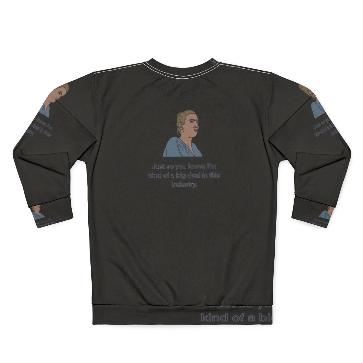 Villanelle Big Deal Oversized Sweatshirt with Killing Eve Inspired Design - Back