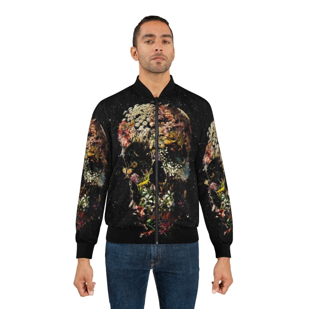 Skull and floral pattern bomber jacket - Lifestyle