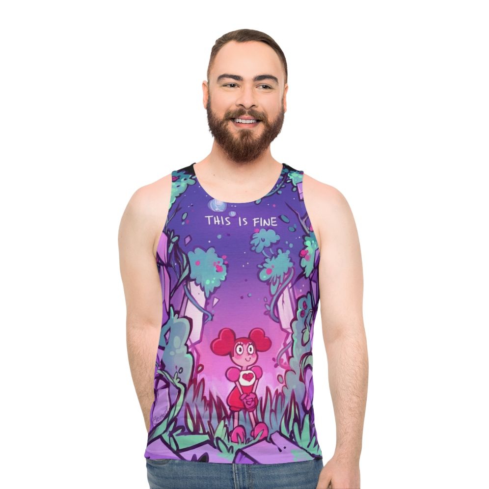 "This Is Fine" Unisex Steven Universe Tank Top - men