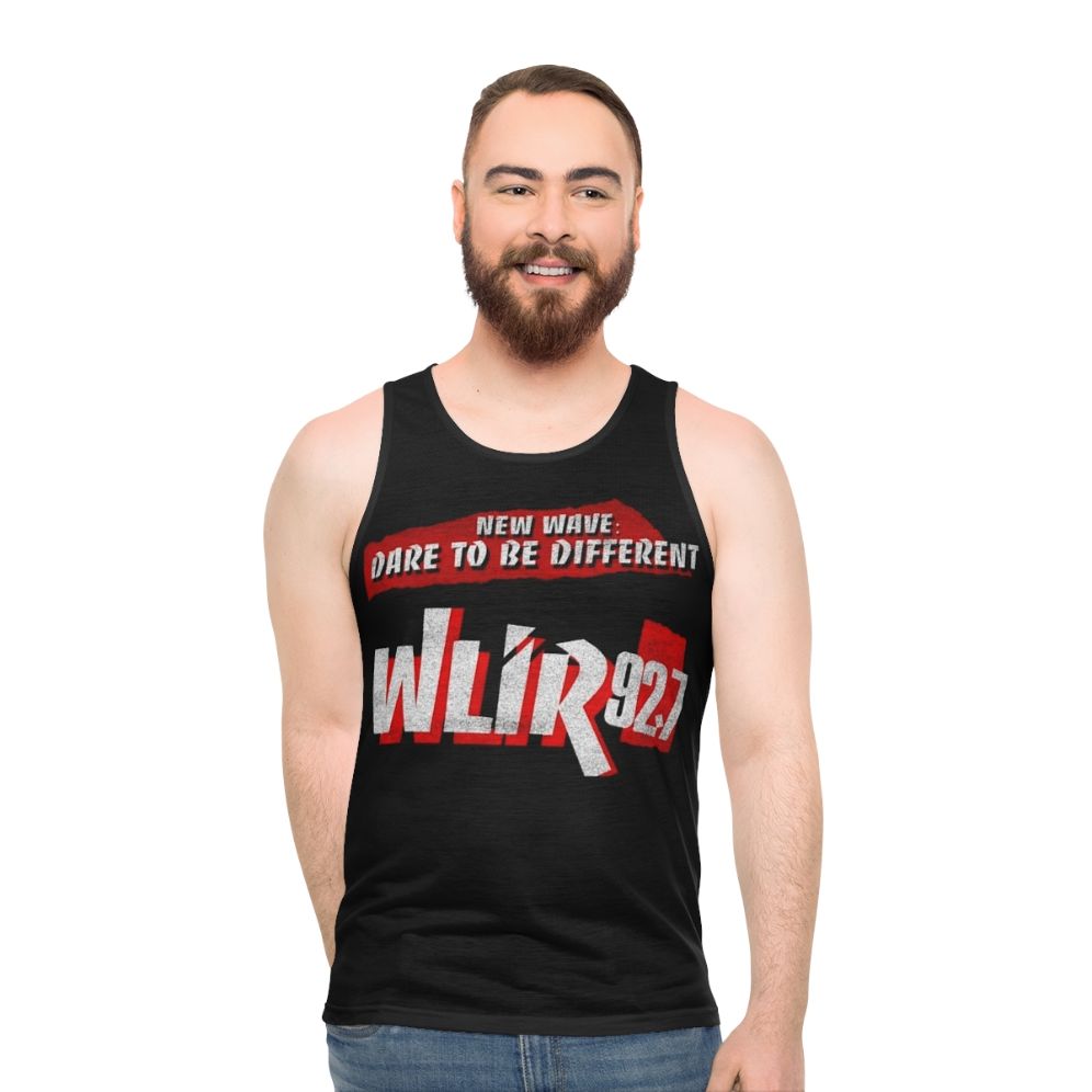 Vintage WLIR Radio 90s Unisex Tank Top - men