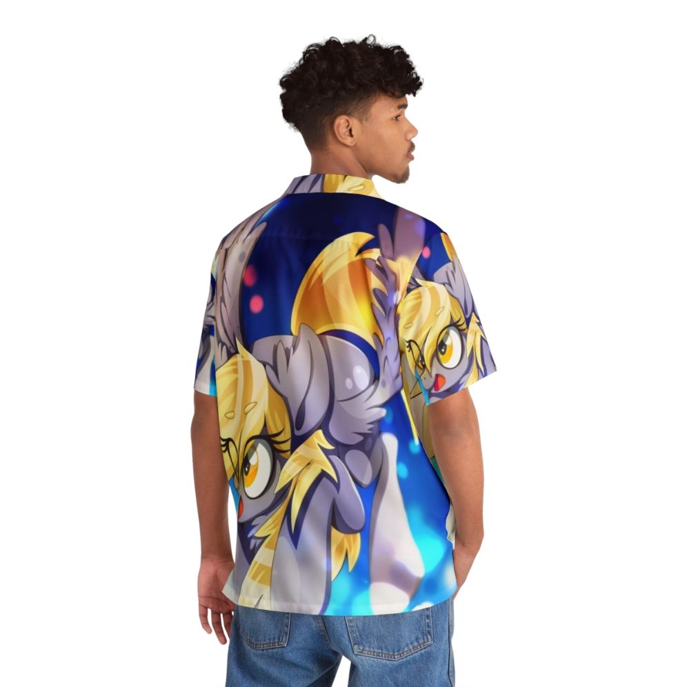 Derpy Hooves Hawaiian Shirt featuring a My Little Pony Pegasus character - People Back