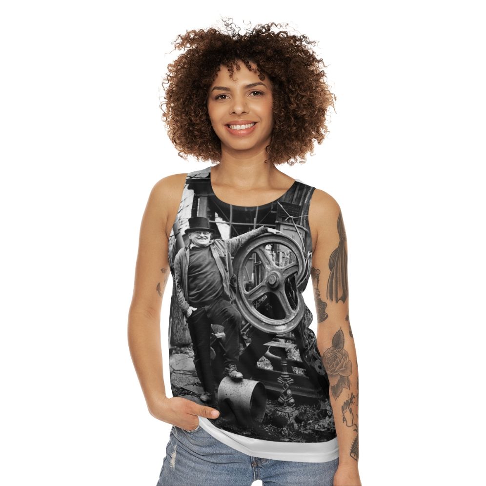 Steeplejack Fred Dibnah Unisex Tank Top - women