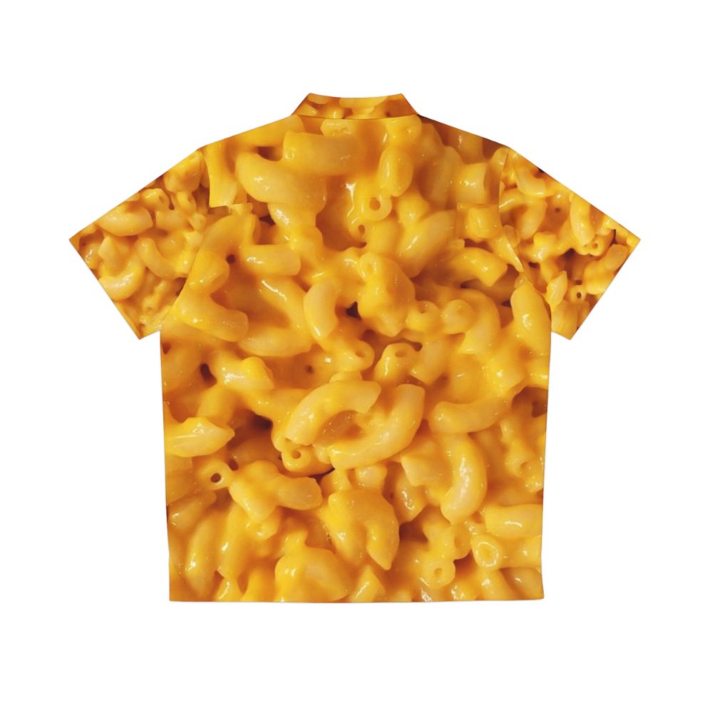 Cheesy mac and cheese themed Hawaiian shirt - Back