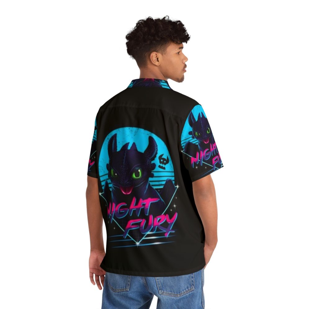 Toothless Night Fury Hawaiian Shirt for How to Train Your Dragon Fans - People Back