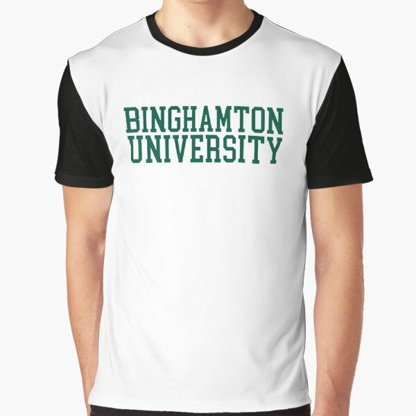 Binghamton University Varsity Font Graphic T-Shirt