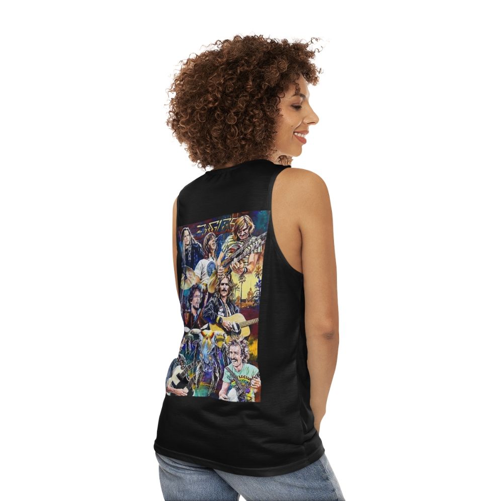 Vintage Music Band Cover Album Retro Style Unisex Tank Top - women back