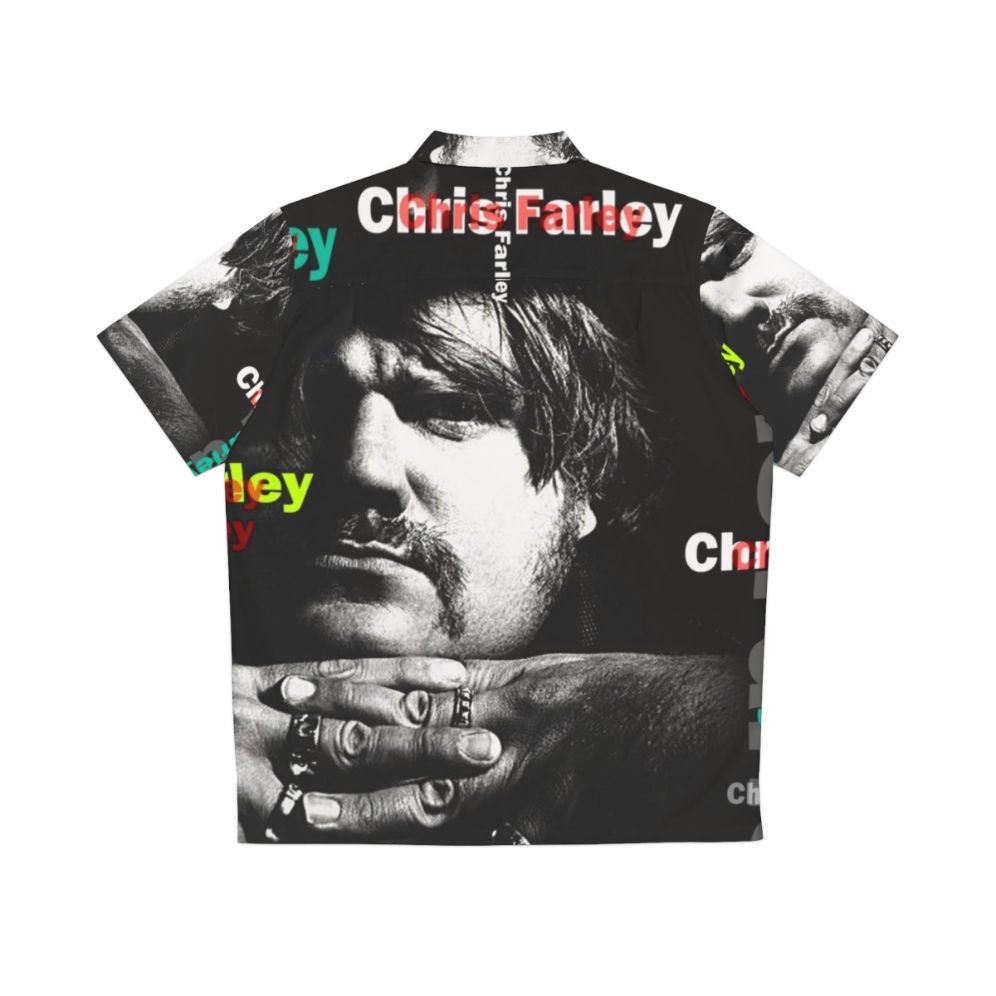 Chris Farley inspired retro Hawaiian shirt - Back